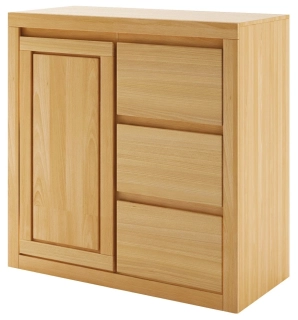 Drewmax KD416 dřevěná komoda masiv buk 