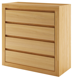 Drewmax KD303 dřevěná komoda masiv dub