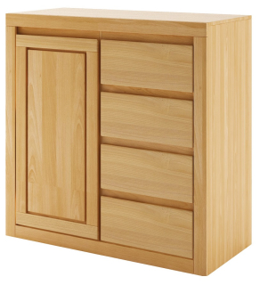 Drewmax KD311 dřevěná komoda masiv dub