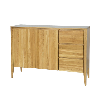 Drewmax KD338 dřevěná komoda masiv dub