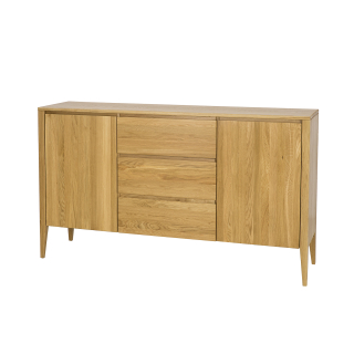 Drewmax KD330 dřevěná komoda masiv dub