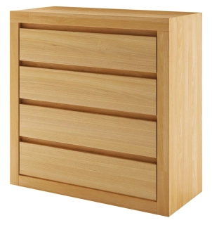 Drewmax KD403 dřevěná komoda masiv buk 