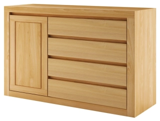 Drewmax KD408 dřevěná komoda masiv buk 