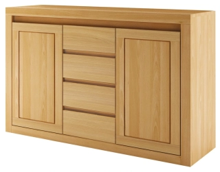 Drewmax KD409 dřevěná komoda masiv buk 