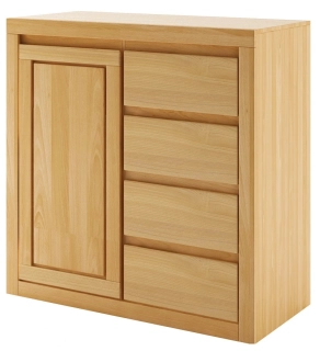 Drewmax KD411 dřevěná komoda masiv buk 