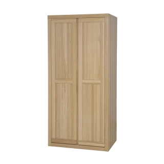 Drewmax SF402 skříň šatní masiv buk - s policemi